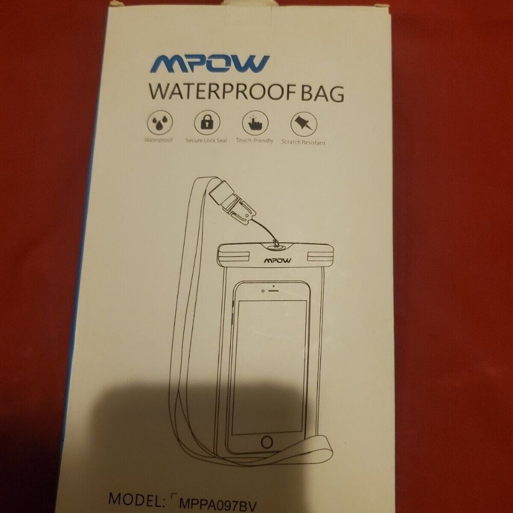 NEW 2 PACK MPOW WATERPROOF BAG MPPA097BV UNIVERSAL CASE WATER PROOF